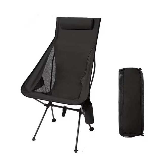 Westtune Portable Folding Camping Chair with Headrest – Lightweight Aluminum Alloy Outdoor Chair for Hiking, Fishing & Travel