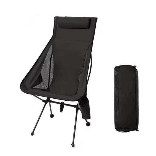 Westtune Portable Folding Camping Chair with Headrest – Lightweight Aluminum Alloy Outdoor Chair for Hiking, Fishing & Travel