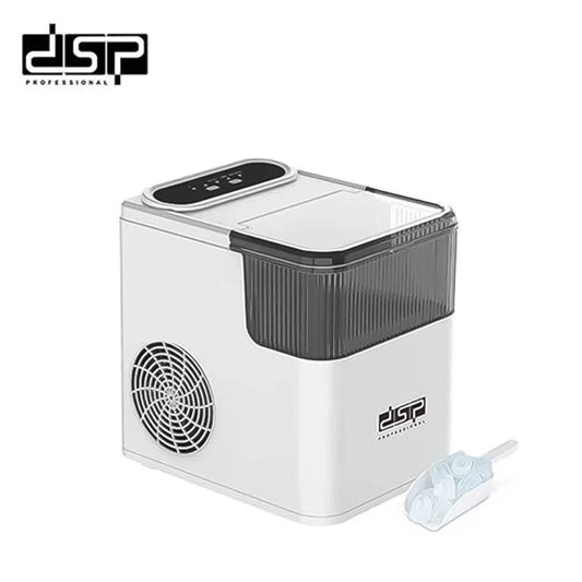 DSP 165W Countertop Ice Maker Machine – 12kg/24H Portable Ice Cube Maker with Ice Scoop, 9 Bullet Ice Cubes in 6–8 Minutes
