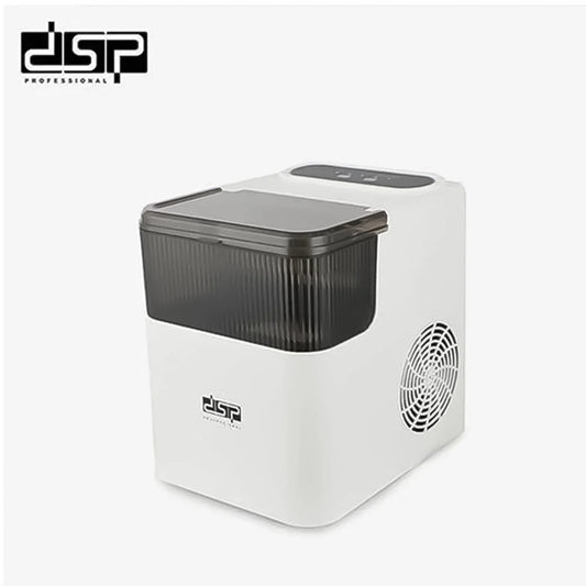 DSP 165W Countertop Ice Maker Machine – 12kg/24H Portable Ice Cube Maker with Ice Scoop, 9 Bullet Ice Cubes in 6–8 Minutes