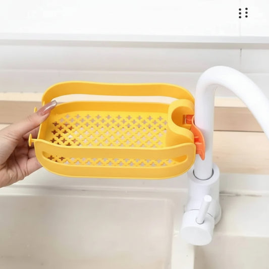 Kitchen Sink Storage Rack – Sponge Holder & Bathroom Organizer Basket for Soap, Brushes and Cleaning Accessories