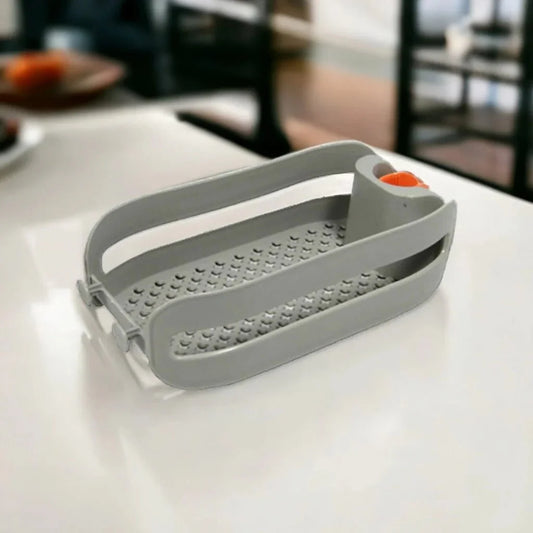 Kitchen Sink Storage Rack – Sponge Holder & Bathroom Organizer Basket for Soap, Brushes and Cleaning Accessories