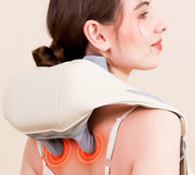 Hands-Free Neck and Shoulder Massager with Heat – Deep Tissue 4D Kneading Shiatsu Massage – Ergopedic Body Wrap for Parents & Seniors – Ideal Father’s Day, Mother’s Day, and Christmas Gift
