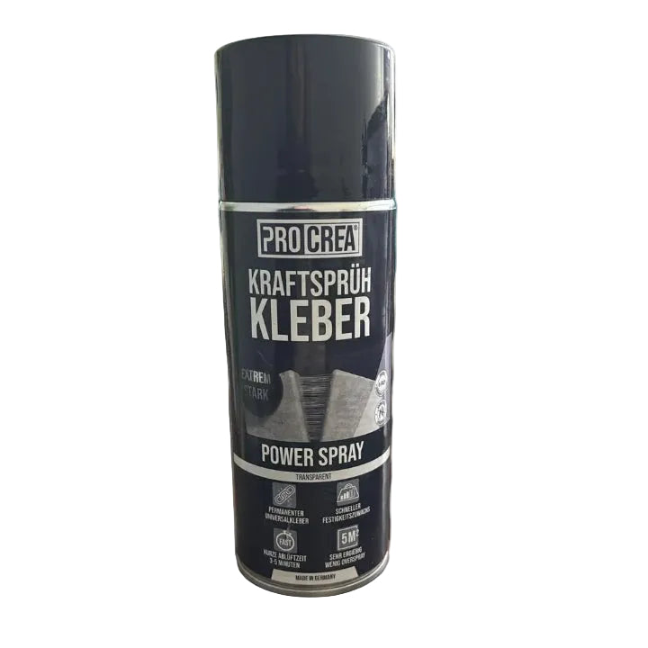Pro Crea Kraftsprüh Kleber Power Spray – Colle Spray Universelle Forte Transparente | Colle Multi-Surfaces à Séchage Rapide