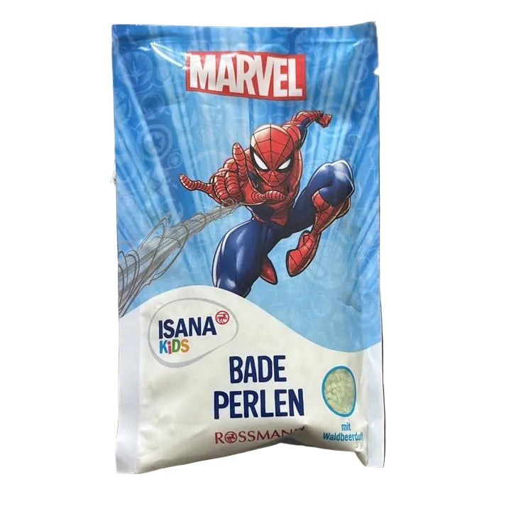 Marvel Spider-Man Kids Bath Pearls – ISANA Kids Bubble Bath Beads with Wild Berry Scent