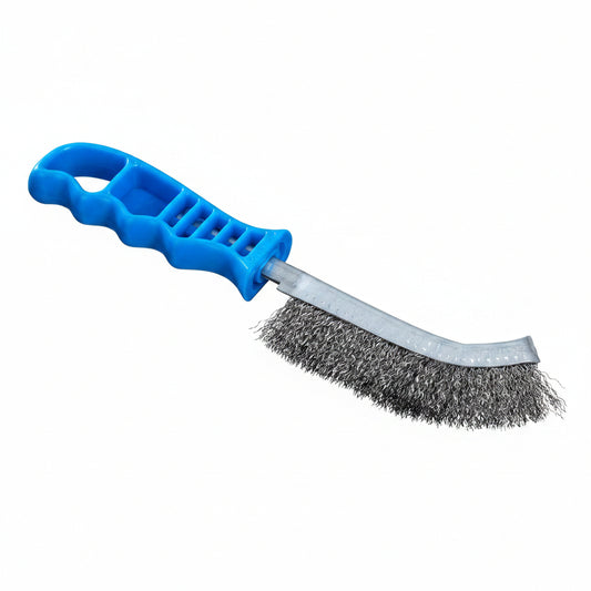 Heavy Duty Wire Brush with Ergonomic Handle – Steel Bristle Cleaning Brush for Rust, Paint & Metal Cleaning