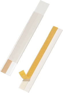 Self-Adhesive Shelf Label Holder Strip – Transparent Scanfix Ticket Holder for Retail Shelves & Warehouse Racking (200×40mm)