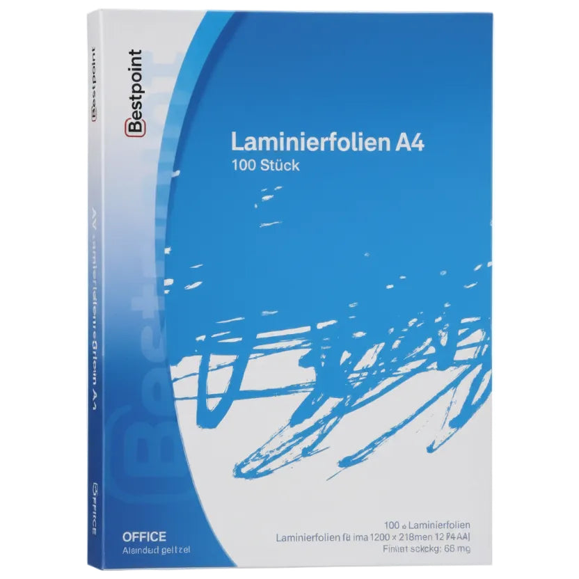 A4 Laminating Pouches 80 Micron – Transparent Lamination Sheets Pack of 100 for Documents & Photos