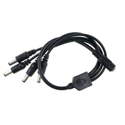 5.5x2.1mm DC Power Splitter Cable 1 Female to 4 Male Adapter for CCTV Cameras & LED Systems