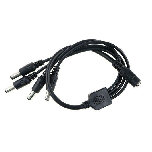 5.5x2.1mm DC Power Splitter Cable 1 Female to 4 Male Adapter for CCTV Cameras & LED Systems