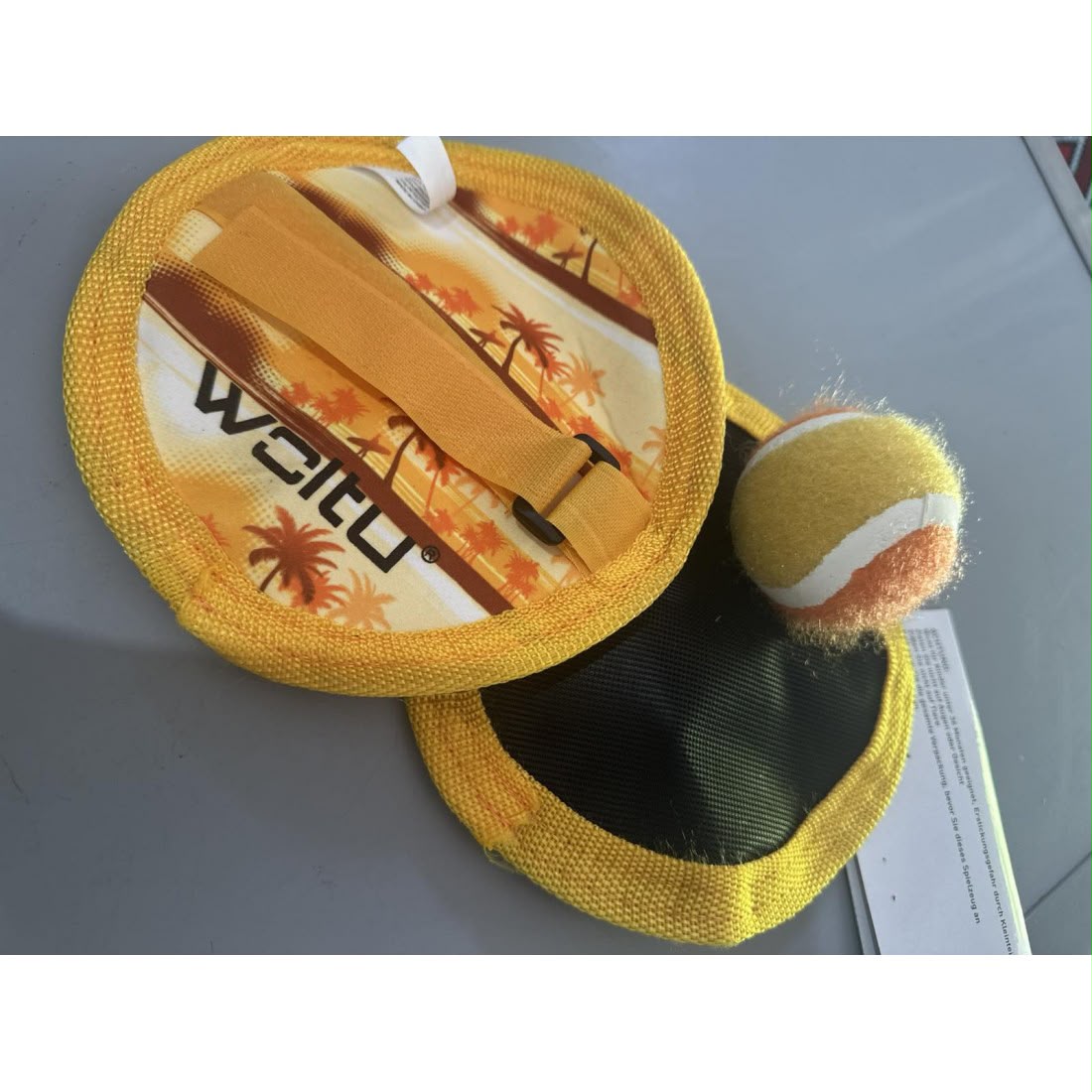Catch Ball Paddle Game Set | Sticky Toss & Catch Racket with Ball | Outdoor Sports Toy for Kids & Family