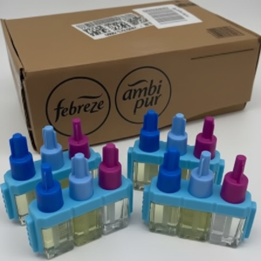 Febreze 3Volution Spring Awakening Plug-In Air Freshener Refills – 4 x 20ml Mega Pack | Up to 90 Days Freshness | Compatible with Febreze & Ambi Pur 3Volution Diffusers