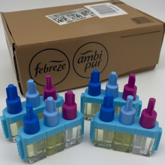 Febreze 3Volution Spring Awakening Plug-In Air Freshener Refills – 4 x 20ml Mega Pack | Up to 90 Days Freshness | Compatible with Febreze & Ambi Pur 3Volution Diffusers