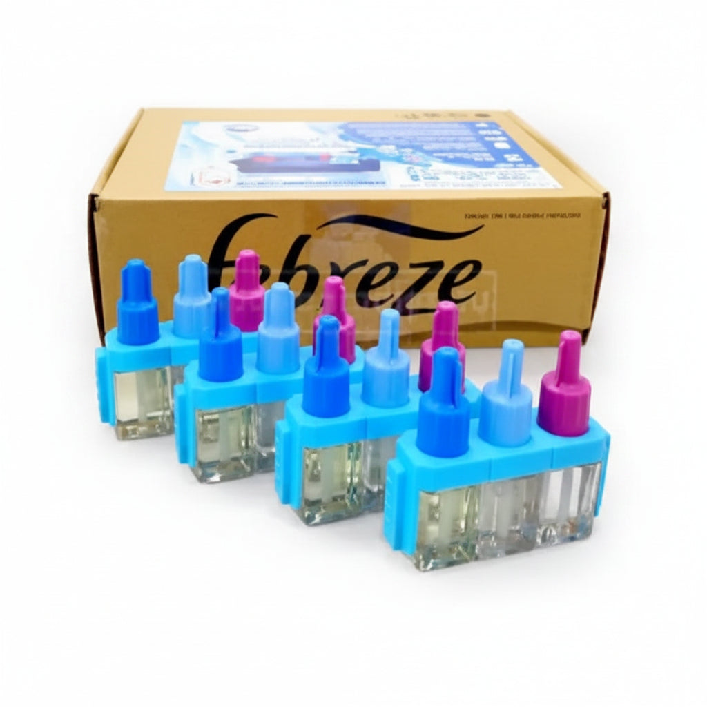 Febreze 3Volution Spring Awakening Plug-In Air Freshener Refills – 4 x 20ml Mega Pack | Up to 90 Days Freshness | Compatible with Febreze & Ambi Pur 3Volution Diffusers