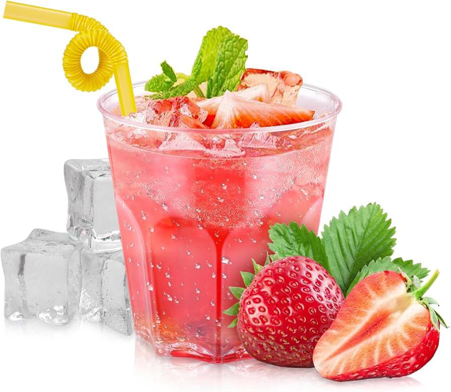 Plastic Cocktail Glasses Set (20 Pieces, 200 ml) | Reusable Party Cups