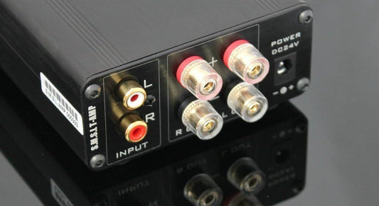 SMSL SA-50 2x50W Hi-Fi Stereo Amplifier TDA7492 Class D Audio Amp with Power Adapter | Compact Mini Speaker Amplifier for Home Audio System