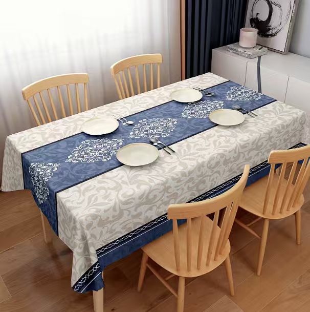 Mandala Waterproof Tablecloth – Thickened, Anti-Scalding, Rectangular Dining Cover for Home & Party Décor