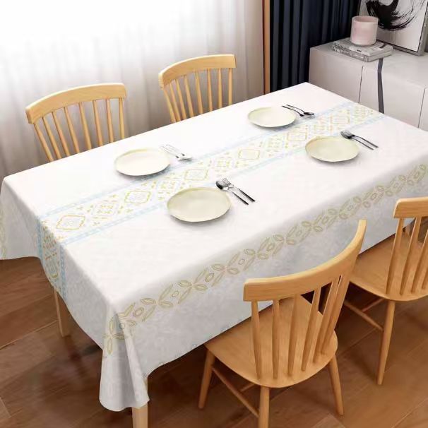 Mandala Waterproof Tablecloth – Thickened, Anti-Scalding, Rectangular Dining Cover for Home & Party Décor