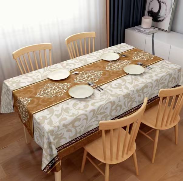 Mandala Waterproof Tablecloth – Thickened, Anti-Scalding, Rectangular Dining Cover for Home & Party Décor