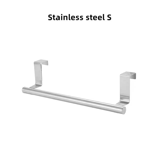 1/2Pcs Over-Door Towel Rack – Stainless Steel Hanging Towel Bar for Bathroom &amp; Kitchen, White/Black Towel Shelf Hanger