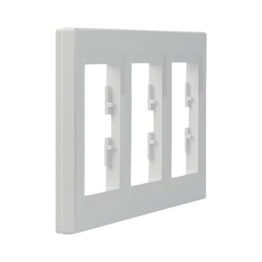 White 3-Gang Horizontal Frame – Schneider Electric Asfora EPH5800321D for Sockets and Switches