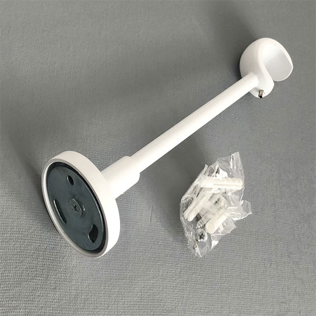 White Forged Cornice Bracket for OST Wall – 25mm Single Row Curtain Pole Support