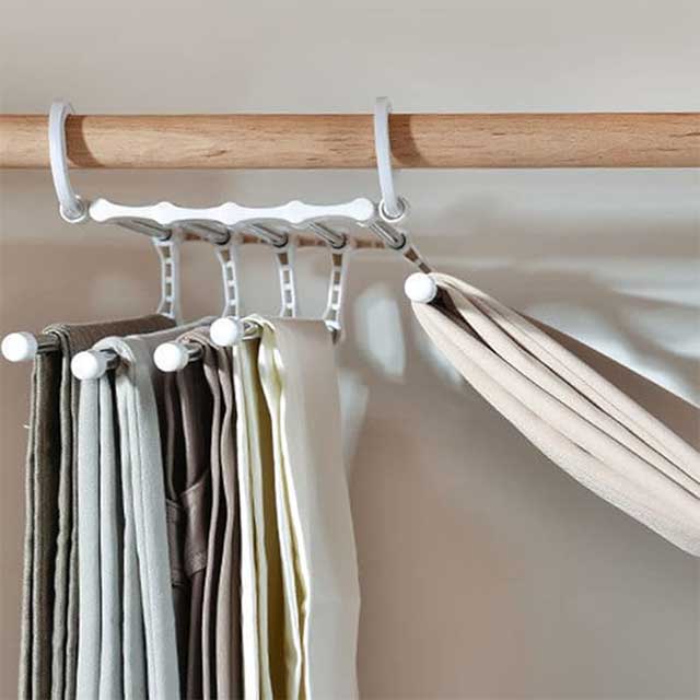 White Stainless Steel Pants Hanger