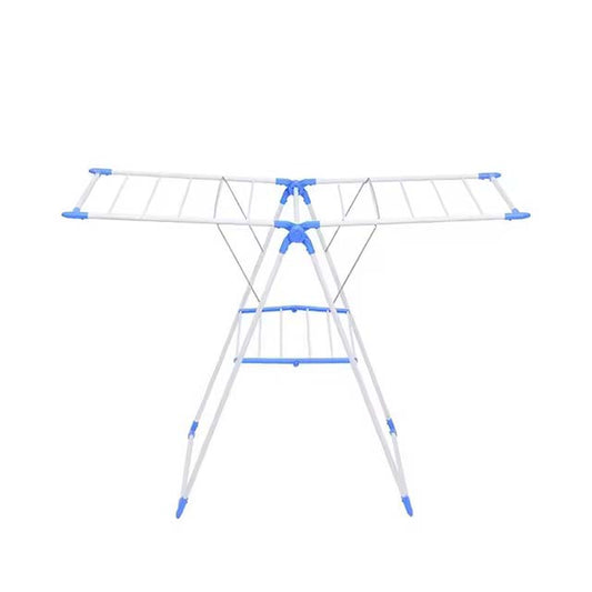 Wholesale Balcony Folding Hanger - Multifunctional Airfoil Clothes & Shoes Drying Rack, Metal & Plastic