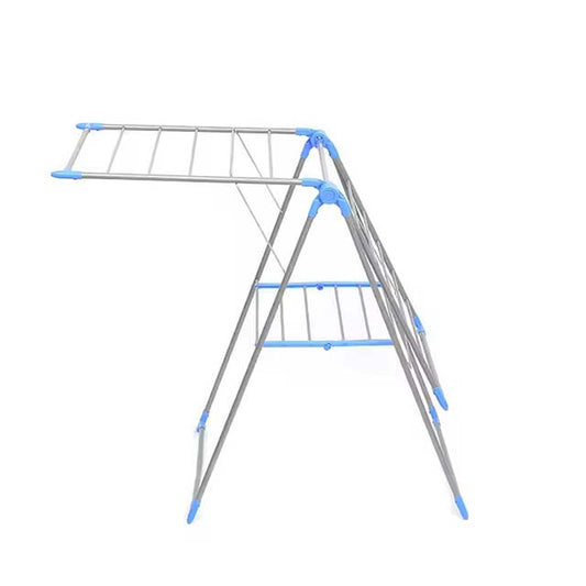 Wholesale Balcony Folding Hanger - Multifunctional Airfoil Clothes & Shoes Drying Rack, Metal & Plastic