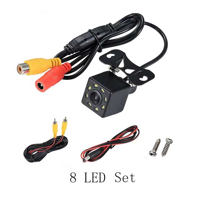 Wide Angle HD Car Rearview Backup Camera – 12 LED Night Vision Reverse Parking Video Camera for Vehicles