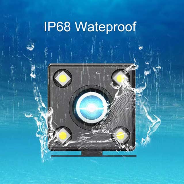 Wide Angle HD Car Rearview Backup Camera – 12 LED Night Vision Reverse Parking Video Camera for Vehicles