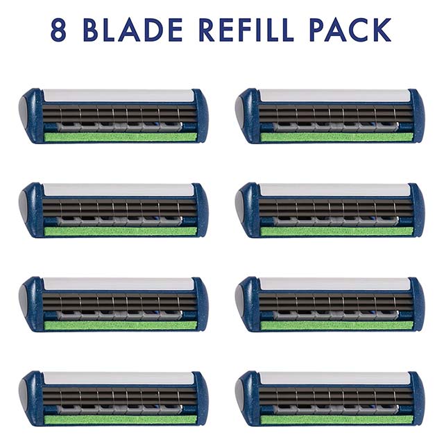 Wilkinson Sword Protector 3 Razor Blades for Men – 8 Pack Premium Shaving Blades