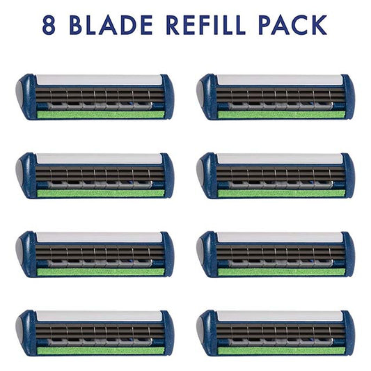 Wilkinson Sword Protector 3 Razor Blades for Men – 8 Pack Premium Shaving Blades