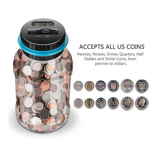 Winnsty Digital Counting Money Jar