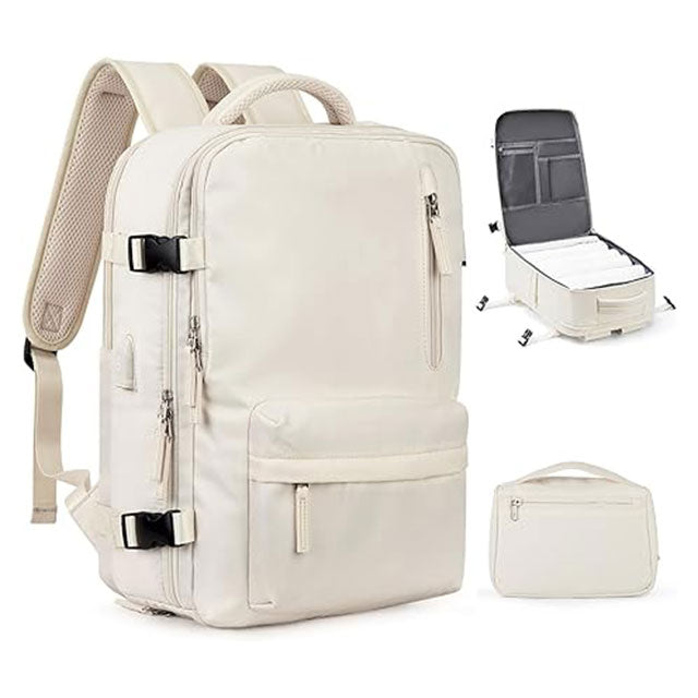 Winspansy Large Travel Backpack for Women & Men – Carry-On Flight Approved, Personal Item Size, Work Backpack with Shoe Compartment