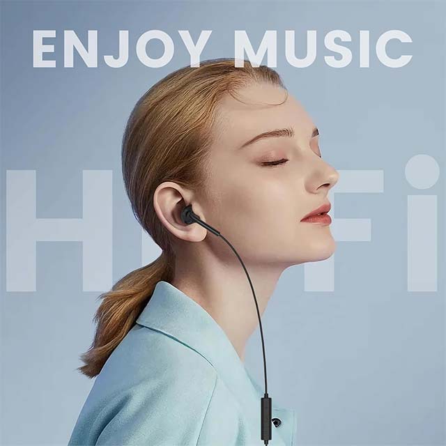 Wired Headphones with Microphone- Noise Cancelling In-Ear Earphones HiFi Stereo Powerful Bass Crystal Clear Audio 3.5mm Earbuds
