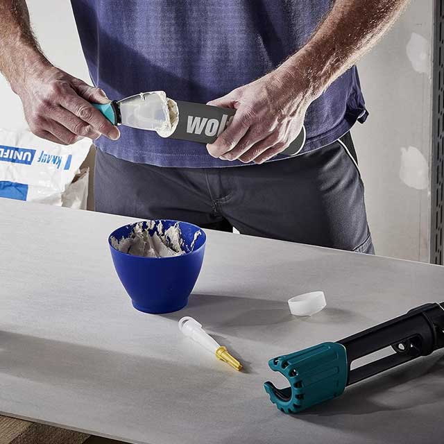 Wolfcraft 4044000 – 310ml Empty Cartridges for Premixed Plaster, 3-Pack for Professional Plastering Applications