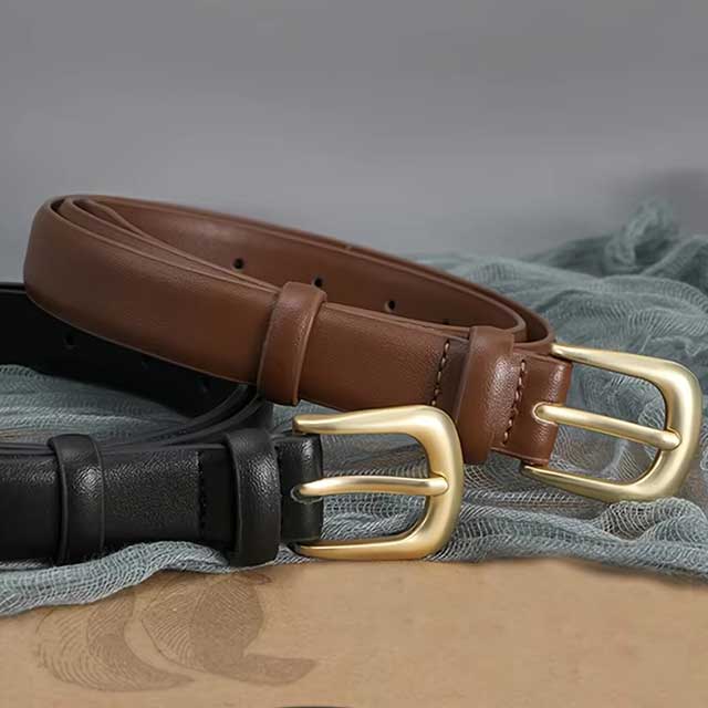 Women’s Fashion Black Belt – Simple Decorative Waist Belt for Jeans | 1PC Daily Wear Accessory