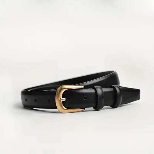 Women’s Fashion Black Belt – Simple Decorative Waist Belt for Jeans | 1PC Daily Wear Accessory