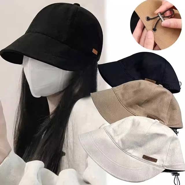 Women’s Foldable Sun Hat – Wide Brim Cotton Bucket Hat for Summer Beach & Outdoor UV Protection