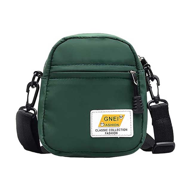 Women's Korean Fashion Nylon Shoulder Bag – 2022 Casual One-Shoulder Small Square Bag with Cute Animal Motifs