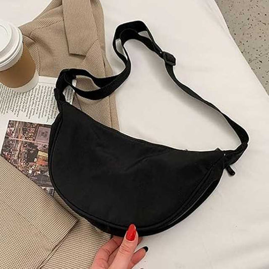 Women's Large Capacity Nylon Crossbody Bag – Adjustable Strap Casual Shoulder Bag for Work, Teachers & Daily Use