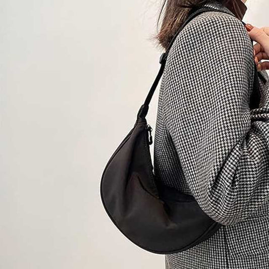 Women's Large Capacity Nylon Crossbody Bag – Adjustable Strap Casual Shoulder Bag for Work, Teachers & Daily Use