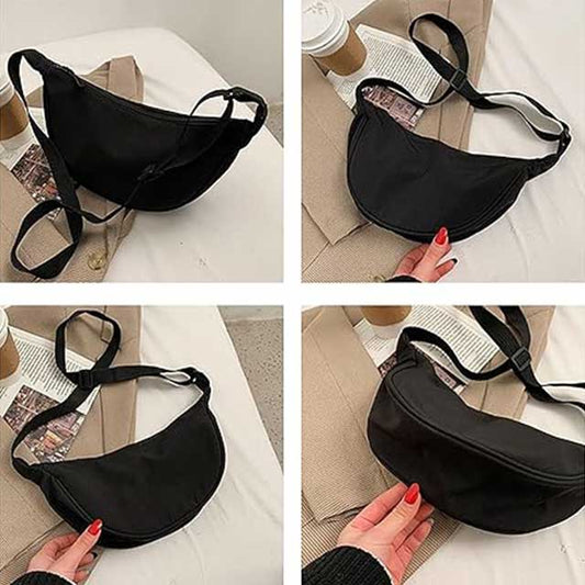 Women's Large Capacity Nylon Crossbody Bag – Adjustable Strap Casual Shoulder Bag for Work, Teachers & Daily Use