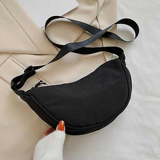 Women's Large Capacity Nylon Crossbody Bag – Adjustable Strap Casual Shoulder Bag for Work, Teachers & Daily Use