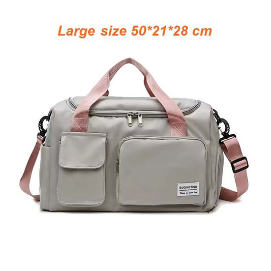 Women's Travel Handbags & Gym Shoulder Bags - Waterproof Oxford Fitness, Camping, Trekking & Hiking Crossbody Bag