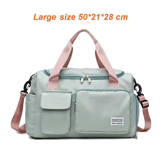 Women's Travel Handbags & Gym Shoulder Bags - Waterproof Oxford Fitness, Camping, Trekking & Hiking Crossbody Bag