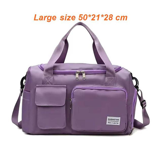 Women's Travel Handbags & Gym Shoulder Bags - Waterproof Oxford Fitness, Camping, Trekking & Hiking Crossbody Bag