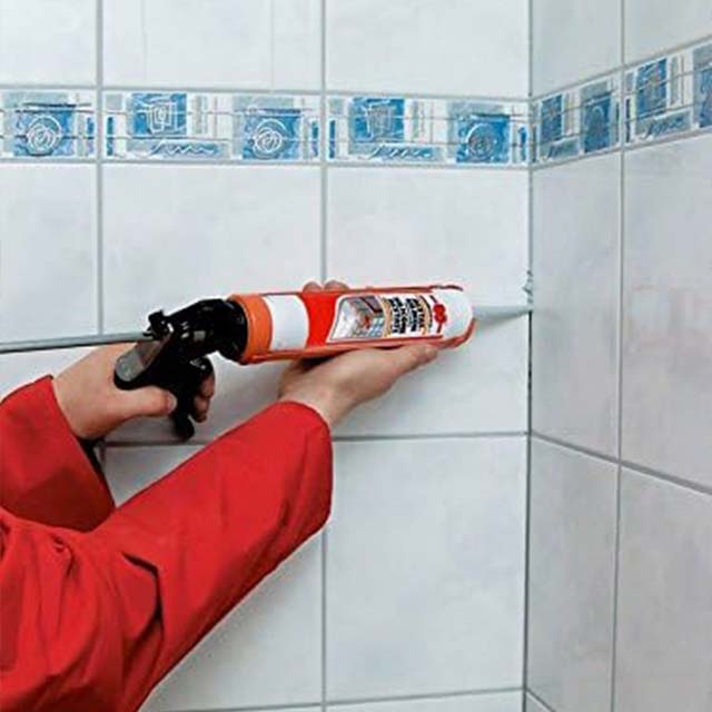 Würth Acetate Silicone Sealant – 310ml Wet Cell Concrete Grey Cartridge