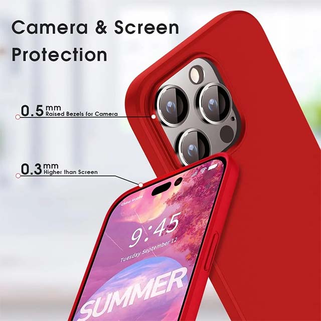 X-Level Guardian iPhone 15 Pro Max Red Case – Premium Shockproof Protection for Apple Devices